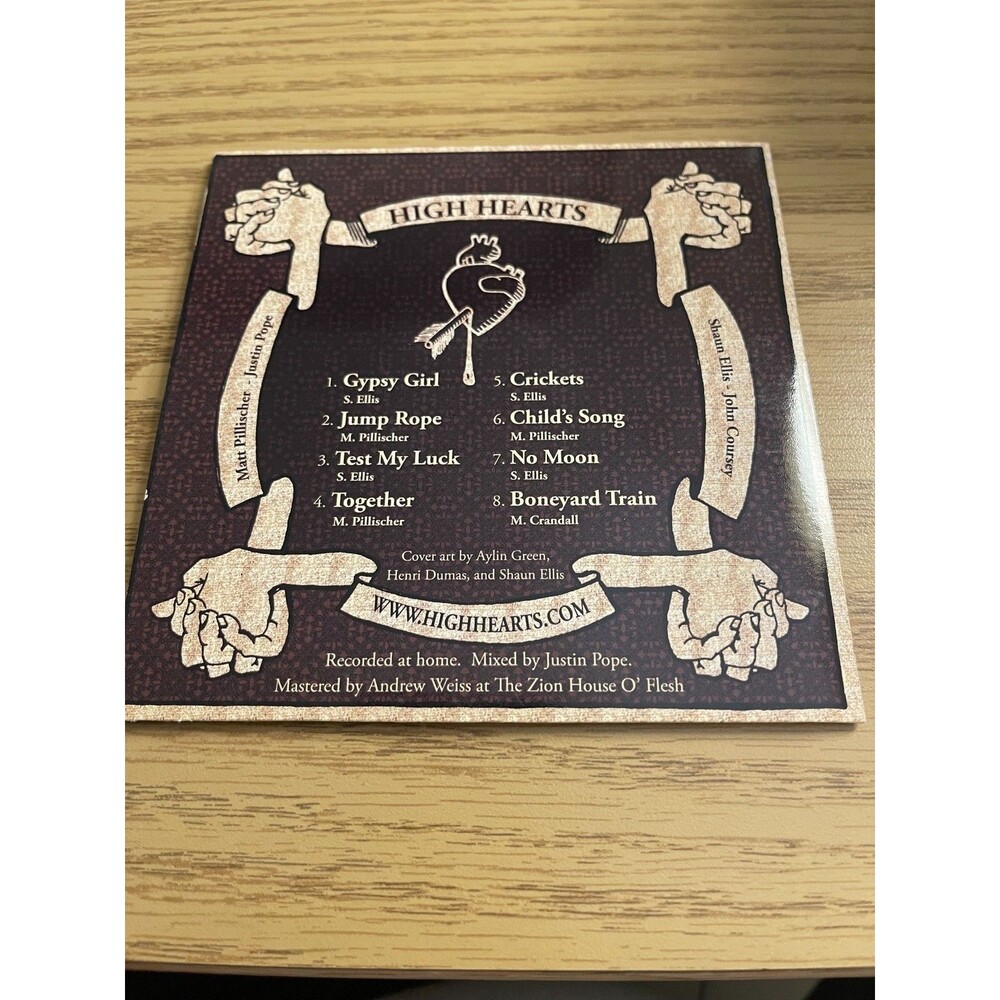 High Hearts Your Heart Is A Muscle The Size Of Fist CD Indie Music Album